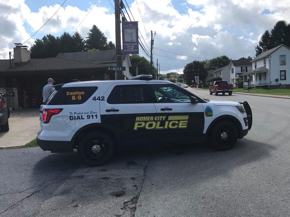 Homer City police took the man to Indiana Regional Medical Center